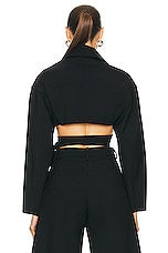 ALAÏA Crossover Jacket in Noir, view 3, click to view large image.