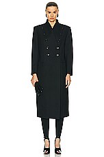 ALAÏA Large Coat in Noir, view 1, click to view large image.