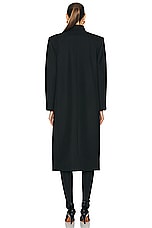 ALAÏA Large Coat in Noir, view 3, click to view large image.