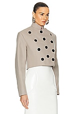 ALAÏA Short Jacket in Sable, view 2, click to view large image.