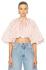 ALAÏA Balloon Jacket in Rose Pale, view 1, click to view large image.