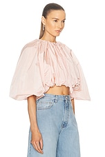 ALAÏA Balloon Jacket in Rose Pale, view 2, click to view large image.