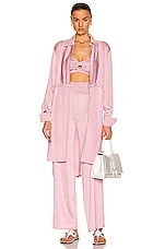 ALAÏA Edition 1993 Wide Leg Pant in Rose, view 4, click to view large image.