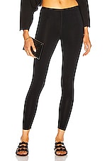 ALAÏA Stretch Legging in Noir, view 1, click to view large image.