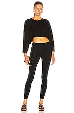 ALAÏA Stretch Legging in Noir, view 4, click to view large image.