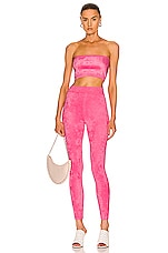 ALAÏA High Waisted Legging in Candy, view 4, click to view large image.