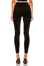 ALAÏA High Waisted Legging in Noir, view 3, click to view large image.