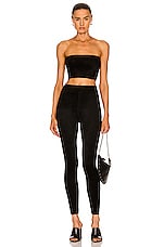 ALAÏA High Waisted Legging in Noir, view 4, click to view large image.