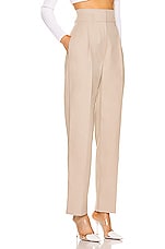 ALAÏA High Waisted Pant in Beige Clair, view 2, click to view large image.