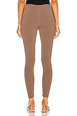 ALAÏA Stretch Legging in Savanne, view 3, click to view large image.