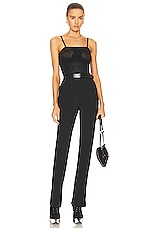 ALAÏA Fitted Pant in Noir, view 4, click to view large image.