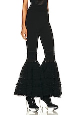 ALAÏA Crino Leggings in Black, view 2, click to view large image.