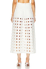 ALAÏA Low Waist Pant in Blanc, view 3, click to view large image.