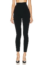 ALAÏA High Waisted Legging in Noir Alaia, view 1, click to view large image.