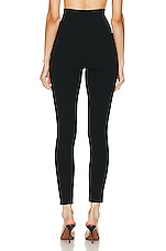 ALAÏA High Waisted Legging in Noir Alaia, view 3, click to view large image.