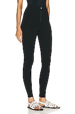 ALAÏA High Waisted Legging in Noir Alaia, view 2, click to view large image.
