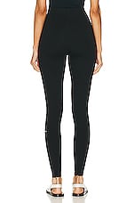 ALAÏA High Waisted Legging in Noir Alaia, view 4, click to view large image.