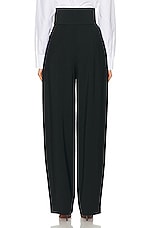 ALAÏA Belted Pants in Noir, view 3, click to view large image.