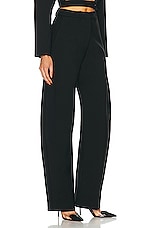 ALAÏA Round Pants in Noir, view 2, click to view large image.