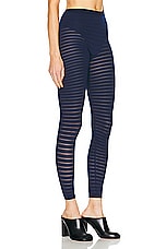 ALAÏA Striped Legging in Marine, view 2, click to view large image.