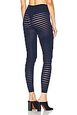 ALAÏA Striped Legging in Marine, view 3, click to view large image.