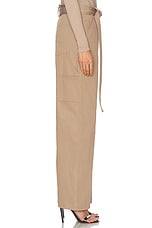 ALAÏA Cargo Pant in Tan, view 3, click to view large image.