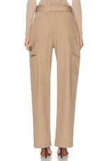 ALAÏA Cargo Pant in Tan, view 4, click to view large image.