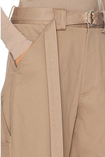 ALAÏA Cargo Pant in Tan, view 6, click to view large image.