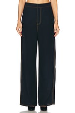 ALAÏA Fluid Pant in Marine Fonce, view 1, click to view large image.