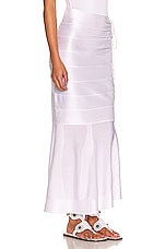 ALAÏA Edition 1986 Long Skirt in Blanc, view 3, click to view large image.