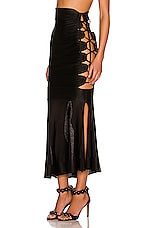 ALAÏA Edition 1986 Long Skirt in Noir, view 4, click to view large image.