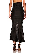ALAÏA Edition 1986 Long Skirt in Noir, view 5, click to view large image.