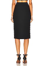 ALAÏA Openwork Skirt in Noir, view 5, click to view large image.