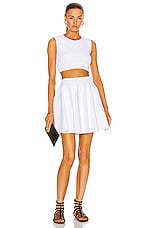 ALAÏA Edition 2013 Mini Skirt in Blanc, view 4, click to view large image.