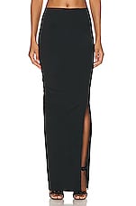 ALAÏA Long Tube Skirt in Noir ALA?A, view 1, click to view large image.