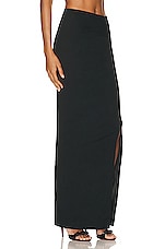 ALAÏA Long Tube Skirt in Noir ALA?A, view 2, click to view large image.