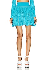 ALAÏA Crinoline Skirt in Turquoise, view 1, click to view large image.
