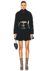 ALAÏA Buckle skirt in Noir ALA?A, view 4, click to view large image.