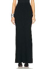 ALAÏA Long Skirt in Noir, view 1, click to view large image.