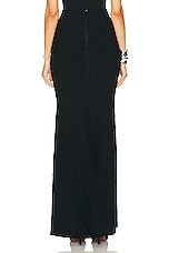 ALAÏA Long Skirt in Noir, view 3, click to view large image.