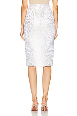 ALAÏA Pencil Skirt in Blanc, view 3, click to view large image.