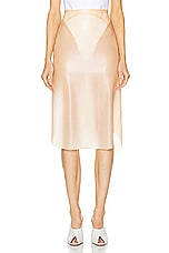 ALAÏA Pencil Skirt in Peche, view 1, click to view large image.