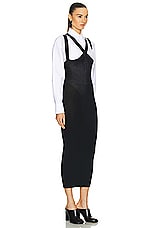 ALAÏA Pencil Skirt in Noir Alaia, view 2, click to view large image.
