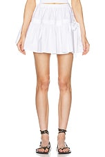 ALAÏA Skater Skirt in Blanc, view 1, click to view large image.