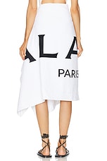 ALAÏA Long Swim Sarong in Blanc, view 4, click to view large image.