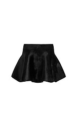 ALAÏA Mini Skater Skirt in Noir Alaia, view 1, click to view large image.