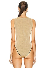 ALAÏA Bodysuit in Or, view 4, click to view large image.