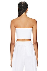 ALAÏA Bandeau Top in Blanc, view 3, click to view large image.