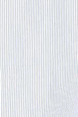 ALAÏA Shirt Bodysuit in Blanc & Bleu, view 6, click to view large image.