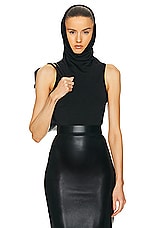 インナー・ルームウェアその他 ALAIA FW25 Tops (AA9H04345T620 000) ALAÏA | Hooded Bodysuit | Women | Lane Crawford